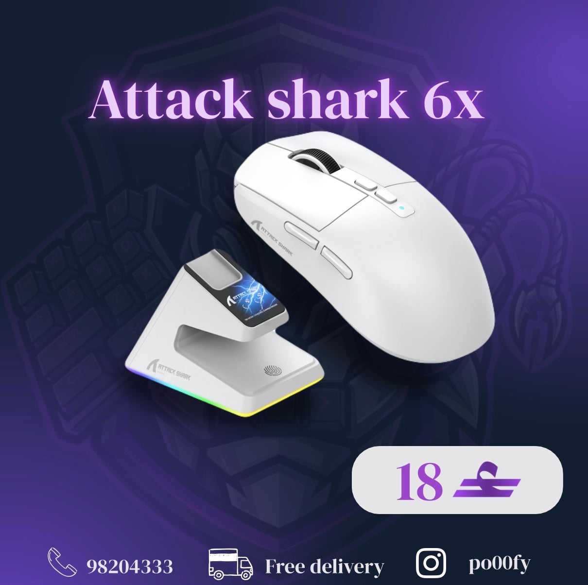 Attack Shark x6