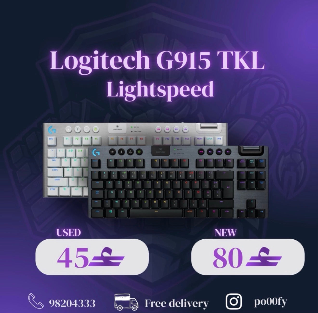 Logitech G915 TKL Lightspeed