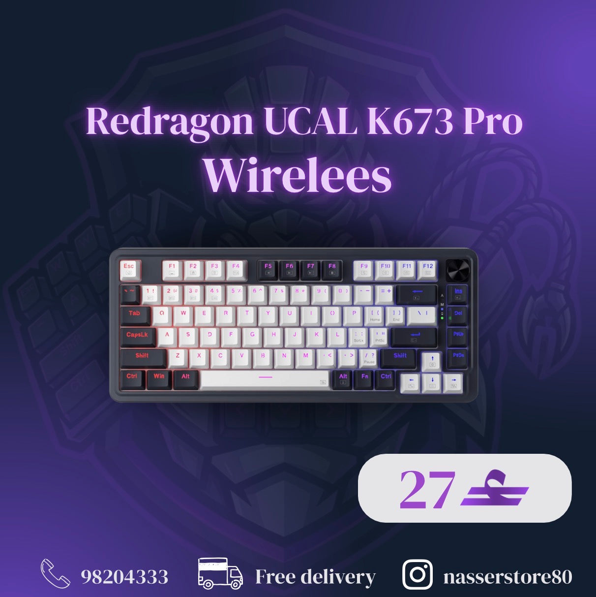 Reddragon UCAL K673 Wirelees